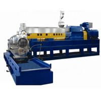 Two Stage Compounding Extruder with Eccentric Die Face Pelletizing