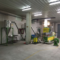 Twin Screw Extruder for PE+80% Calcium Carbonate with Air Cooling Hot Face Pelletizing